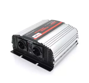 Інвертор напруги Carspa-1200-242 (1200Вт), 12/220V, approximated,  2Shuko, USB, клеми, Box Q4 Інвертор напруги Carspa-1200-242 (1200Вт), 12/220V, approximated,  2Shuko, USB, клеми, Box Q4