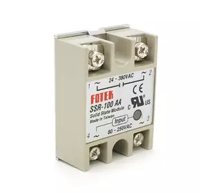 Твердотельне реле Fotek SSR-100АA 100А 24-380В AC Твердотельне реле Fotek SSR-100АA 100А 24-380В AC