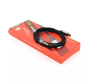 Перехідник KSC-427 Type-C(M) => Jack 3.5mm(M), 1м, Black/Silver, Box Перехідник KSC-427 Type-C(M) => Jack 3.5mm(M), 1м, Black/Silver, Box