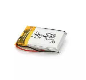 Літій-полімерний акумулятор 5*20*30mm (Li-ion 3.7В 250мА·год) Літій-полімерний акумулятор 5*20*30mm (Li-ion 3.7В 250мА·год)