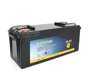Акумуляторна батарея Vipow LiFePO4 25,6V 100Ah з вбудованою ВМS платою 80A (523*207*215) Акумуляторна батарея Vipow LiFePO4 25,6V 100Ah з вбудованою ВМS платою 80A (523*207*215)