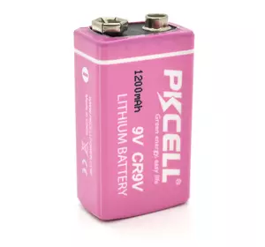 Батарейка літій-оксид-магнієва PKCELL LiMno2, CR9V 1200mAh 3.6V, OEM Q36/144