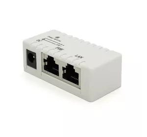 POE інжектор IEEE 802.3af PoE з портом Ethernet 10/100 Мбіт/с, White POE інжектор IEEE 802.3af PoE з портом Ethernet 10/100 Мбіт/с, White