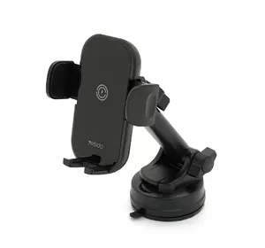 Автотримач Yesido C197+ Wireless Charging 15W, кріплення на торпеду, клямка 50-90мм, Black, Box Автотримач Yesido C197+ Wireless Charging 15W, кріплення на торпеду, клямка 50-90мм, Black, Box