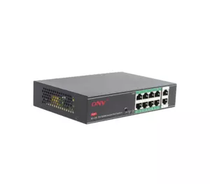 8ми портовий PoE комутатор з автоперезапуском ONV-H1108PSD, 8хРоЕ 100 Мбіт + 2хUplink 100 Мбіт до 250м, IEEE802.3af/at, загальна потужність120 Вт 8ми портовий PoE комутатор з автоперезапуском ONV-H1108PSD, 8хРоЕ 100 Мбіт + 2хUplink 100 Мбіт до 250м, IEEE802.3af/at, загальна потужність120 Вт