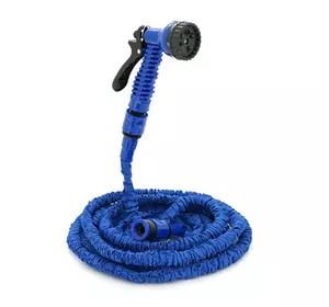Шланг Садовий KY-150B, 5-15м/50ft, + розпилювач, насадка на кран, Blue, Box Шланг Садовий KY-150B, 5-15м/50ft, + розпилювач, насадка на кран, Blue, Box