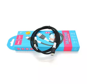 Кабель Hoco X82 silicone, Micro-USB, 2.4A, Black, довжина 1м, BOX Кабель Hoco X82 silicone, Micro-USB, 2.4A, Black, довжина 1м, BOX