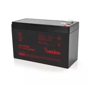 Акумуляторна батарея MERLION HR1228W, 12V 8,5Ah ( 151 х 65 х 94 (100) ) Black Q10/420 Акумуляторна батарея MERLION HR1228W, 12V 8,5Ah ( 151 х 65 х 94 (100) ) Black Q10/420