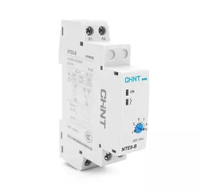 Реле часу CHINT NTE8B480S, на DIN-рейку, затримка вмикання-48с-480с, Ue/le: AC-15 240В/0,75А, -5°С~+40°С, 93х66,5х18,5 мм Реле часу CHINT NTE8B480S, на DIN-рейку, затримка вмикання-48с-480с, Ue/le: AC-15 240В/0,75А, -5°С~+40°С, 93х66,5х18,5 мм
