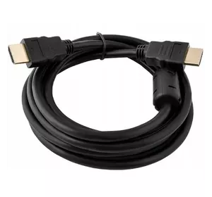 Кабель Merlion HDMI-HDMI HIGH SPEED 2.0m, v1.4, OD-7.5mm, круглий Black, коннектор Black, (Пакет), Q150 Кабель Merlion HDMI-HDMI HIGH SPEED 2.0m, v1.4, OD-7.5mm, круглий Black, коннектор Black, (Пакет), Q150
