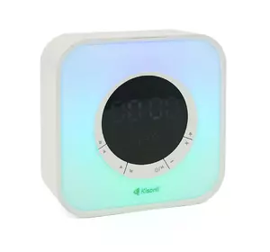 Колонка Kisonli Q6A Bluetooth 5.0, 1х5W, 3600mAh, USB/TF/FM/BT/LED/Clock/RGB Light, DC: 5V/1A, BOX, Silver, Q30 Колонка Kisonli Q6A Bluetooth 5.0, 1х5W, 3600mAh, USB/TF/FM/BT/LED/Clock/RGB Light, DC: 5V/1A, BOX, Silver, Q30