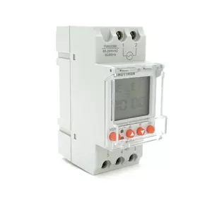 Реле часу Sinotimer TM920BK, на DIN-рейку, LCD, програмований, змінна батарея, 30А, 85-265V, 87х65х36 мм Реле часу Sinotimer TM920BK, на DIN-рейку, LCD, програмований, змінна батарея, 30А, 85-265V, 87х65х36 мм