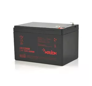 Аккумуляторна батарея MERLION HR1250W, 12V 13Ah Black ( 152 х 99 х 95 (100) ), Q6