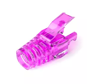 Ковпачок ізолюючий PiPo RJ-45 Cat.5/Cat.6 (100 шт/уп.), Transparent-purple Ковпачок ізолюючий PiPo RJ-45 Cat.5/Cat.6 (100 шт/уп.), Transparent-purple