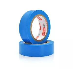 Ізолента APRO 0,14мм * 17мм * 10м (синя), діапазон робочих температур: від - 10 ° С до + 80 ° С, висока якість !!! 10 шт. в упаковці, ціна за упак.