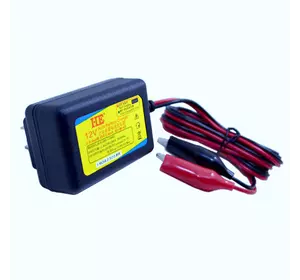 Автоматичне ЗУ для акумулятора HE 12V, 100-260V, 1A, LCD, клеми (AGM/Gel/Lead)