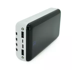 PowerBank Bix-30000mAh, Input:MicroUSB+Type-C, Output:4USB/Type-C/MicroUSB/Lightning, QC22.5W/PD20W, White PowerBank Bix-30000mAh, Input:MicroUSB+Type-C, Output:4USB/Type-C/MicroUSB/Lightning, QC22.5W/PD20W, White