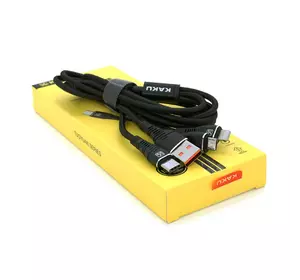 Кабель KSC-296 TUOYUAN charging data cable 3 in 1 Micro / Iphone / Type-C, довжина 1м, Black, BOX Кабель KSC-296 TUOYUAN charging data cable 3 in 1 Micro / Iphone / Type-C, довжина 1м, Black, BOX