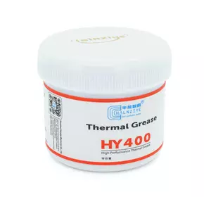Паста термопровідна HY-410 100g, банку, White,> 0,925W / m-K, <0.262 ° C-in² / W, -30 ° ≈280 °, В'язкість -1K cPs, OEM Q50 Паста термопровідна HY-410 100g, банку, White,> 0,925W / m-K, <0.262 ° C-in² / W, -30 ° ≈280 °, В'язкість -1K cPs, OEM Q50