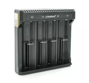 ЗУ універсальне Liitokala Lii-L4, 4 канали, LED індикація, підтримує Li-ion, 10430/10440/14500/16340/17670/18500/18650/26650/25500/26700 ЗУ універсальне Liitokala Lii-L4, 4 канали, LED індикація, підтримує Li-ion, 10430/10440/14500/16340/17670/18500/18650/26650/25500/26700