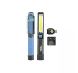 Фонарь для СТО для охоты для рыбалки светодиодный Brevia  Pen Light 2W COB+1W LED 150lm 900mAh (11220)