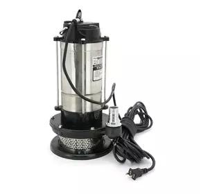 Занурювальний насос, 1500W, 220V, до 4 м³/год, підйом до 30 м, 25мм, нержавіюча сталь, 410х200х230 мм, 11.5 кг. + перехідник Занурювальний насос, 1500W, 220V, до 4 м³/год, підйом до 30 м, 25мм, нержавіюча сталь, 410х200х230 мм, 11.5 кг. + перехідник