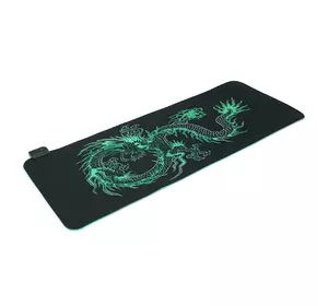 Килимок 300*800 для миші "Green dragon" тканинний з боковою прошивкою, товщина 3 мм, RGB підсвічування, живлення USB 1,8 м, Color Box Килимок 300*800 для миші "Green dragon" тканинний з боковою прошивкою, товщина 3 мм, RGB підсвічування, живлення USB 1,8 м, Color Box