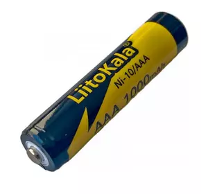 Акумулятор LiitoKala Ni-10/AAA 1.2V AAA 1000mAh NiMH Rechargeable Battery, 5 штук у shrink, ціна за shrink Акумулятор LiitoKala Ni-10/AAA 1.2V AAA 1000mAh NiMH Rechargeable Battery, 5 штук у shrink, ціна за shrink
