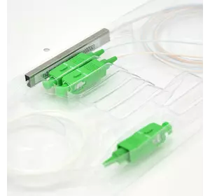 Дільник Coupler PLC-1x2-split-0-SC/APC mini 0.9mm Дільник Coupler PLC-1x2-split-0-SC/APC mini 0.9mm