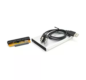 Кишеня 2,5" корпус пластик, інтерфейс USB2.0/ IDE, Silver Кишеня 2,5" корпус пластик, інтерфейс USB2.0/ IDE, Silver