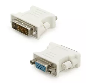 Перехідник DVI-D 24 + 1 (тато) / VGA (мама), Grey Q50 Перехідник DVI-D 24 + 1 (тато) / VGA (мама), Grey Q50