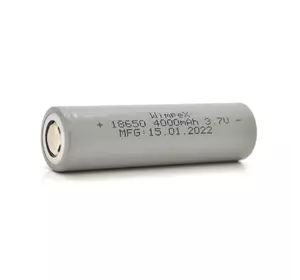 Акумулятор WMP-4000 18650 Li-Ion Flat Top, 2400mAh, 3.7V, Gray
