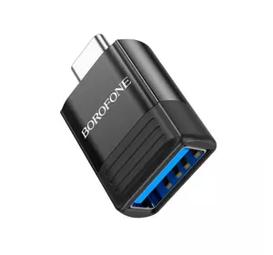 Перехідник Borofone BV18 USB3.0(F) => Type-C(M), Black, Blister Перехідник Borofone BV18 USB3.0(F) => Type-C(M), Black, Blister