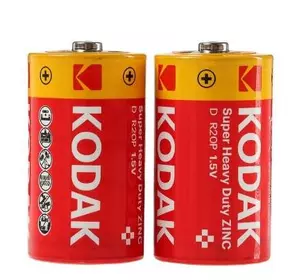 Батарейка сольова KODAK Extra Heavy Duty R20, 2шт в shrink, ціна за shrink Батарейка сольова KODAK Extra Heavy Duty R20, 2шт в shrink, ціна за shrink