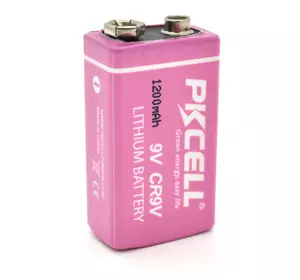 Батарейка літій-оксид-магнієва PKCELL LiMno2, CR9V 1200mAh 3.6V, OEM Q36/144 Батарейка літій-оксид-магнієва PKCELL LiMno2, CR9V 1200mAh 3.6V, OEM Q36/144