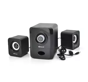 Колонки 2.1 Kisonli U-2900, для ПК і ноутбука, USB + 3.5mm, 5W + 2x3W, 20Hz- 20KHz, з сабвуфером, Black, BOX, Q40 Колонки 2.1 Kisonli U-2900, для ПК і ноутбука, USB + 3.5mm, 5W + 2x3W, 20Hz- 20KHz, з сабвуфером, Black, BOX, Q40