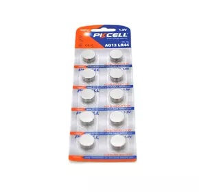 Батарейка лужна PKCELL 1.5V LR44/AG13, 10 штук в блістері ціна за блістер, Q Батарейка лужна PKCELL 1.5V LR44/AG13, 10 штук в блістері ціна за блістер, Q