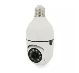 4Мп Wi-Fi відеокамера вулична-внутрішня SD/картка PiPo PP-IPC30D2MP15 PTZ 2.8mm під цоколь Е27 ICSee 4Мп Wi-Fi відеокамера вулична-внутрішня SD/картка PiPo PP-IPC30D2MP15 PTZ 2.8mm під цоколь Е27 ICSee