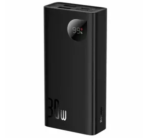 PowerBank Baseus Adaman2 Digital Display Fast Charge 10000mAh 30W, 2*USB+Type-C, PD3.0, QC3.0, Black, Q40 PowerBank Baseus Adaman2 Digital Display Fast Charge 10000mAh 30W, 2*USB+Type-C, PD3.0, QC3.0, Black, Q40