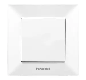 Вимикач Panasonic Arkedia Slim одноклавішний, білий Вимикач Panasonic Arkedia Slim одноклавішний, білий