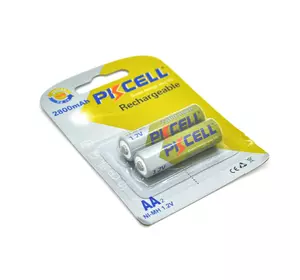 Акумулятор PKCELL 1.2V AA 2800mAh NiMH Rechargeable Battery, 2 штуки у блістері ціна за блістер, Q12