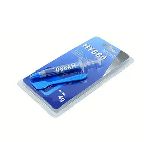 Паста термопровідна HY-880 4g, шприц, Grey,> 5,15W / m-K, <0.004 ° C-in² / W, -30 ° ≈340 °, + лопатка, Блистер Паста термопровідна HY-880 4g, шприц, Grey,> 5,15W / m-K, <0.004 ° C-in² / W, -30 ° ≈340 °, + лопатка, Блистер