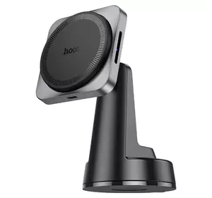 Автотримач HOCO HW16+ Wireless Charging 15W, кріплення на торпеду, магніт, Black, Box Автотримач HOCO HW16+ Wireless Charging 15W, кріплення на торпеду, магніт, Black, Box