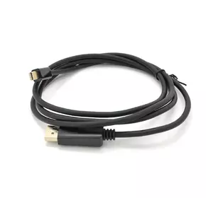 Кабель VEGGIEG MD-1.5 MiniDisplay Port (тато) на Display Port (мама), 1,5m, підтримує 1920 * 1080, Black, Пакет Кабель VEGGIEG MD-1.5 MiniDisplay Port (тато) на Display Port (мама), 1,5m, підтримує 1920 * 1080, Black, Пакет