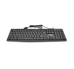 Клавиатура USB Merlion KB-ALFA, длина кабеля 135см, (Eng/Укр/Рус), (460х158х33 мм) Black, 104к, Q20 Клавиатура USB Merlion KB-ALFA, длина кабеля 135см, (Eng/Укр/Рус), (460х158х33 мм) Black, 104к, Q20