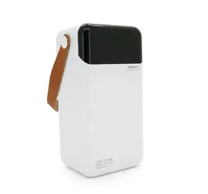 Power Bank Remax RPP-565 60000mAh, 2USB+Type-C+Lightning, QC/PD, 22.5W, Black/White, 1.34kg Power Bank Remax RPP-565 60000mAh, 2USB+Type-C+Lightning, QC/PD, 22.5W, Black/White, 1.34kg