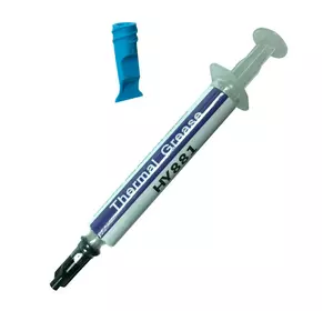 Паста термопровідна HY-881 2g, шприц, Grey,> 5,6W / m-K, <0.004 ° C-in² / W, -50 ° ≈340 °, + лопатка, Blister Паста термопровідна HY-881 2g, шприц, Grey,> 5,6W / m-K, <0.004 ° C-in² / W, -50 ° ≈340 °, + лопатка, Blister
