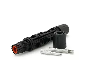 Коннектор MC4 1500V, 30A, луджений-мідний під затискач, U-подібний, під перетин 2,5-6 мм² IP67 фотоелектричний для монтажу сонячних систем, Q500, OEM, чорний Коннектор MC4 1500V, 30A, луджений-мідний під затискач, U-подібний, під перетин 2,5-6 мм² IP67 фотоелектричний для монтажу сонячних систем, Q500, OEM, чорний
