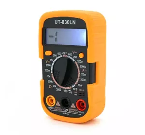 Мультиметр UK-830LN. Вимірювання: V, A, Ω. Функції: продзвонювання, тест діодів, тест транзисторів. Мультиметр UK-830LN. Вимірювання: V, A, Ω. Функції: продзвонювання, тест діодів, тест транзисторів.