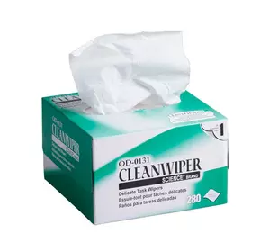 Серветки безворсові для оптики CLEAN WIPER OD-0131, 280 шт. Серветки безворсові для оптики CLEAN WIPER OD-0131, 280 шт.